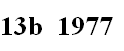 13b  1977