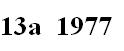 13a  1977
