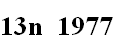 13n  1977